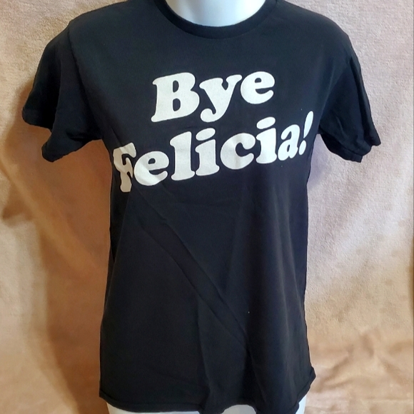 EUC "Bye Felicia" Black Tee T-Shirt Sz S - Picture 1 of 6